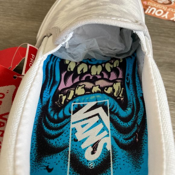 Vans x Santa Cruz Slip-On Pro Tie Dye White Women's New With Box NWB - Picture 9 of 10